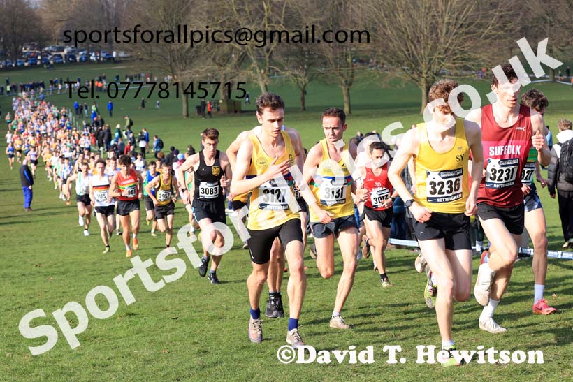 Senior Men, 2024 CAU Inter Counties Cross Country Champs., Wollaton Park, Nottingham. Photo: David T. Hewitson/Sports for All Pics